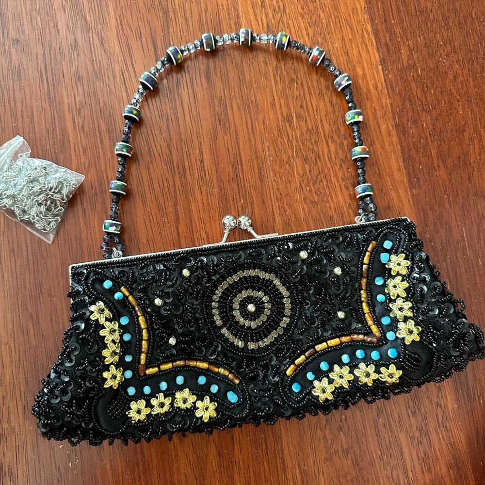 Beaded evening bag